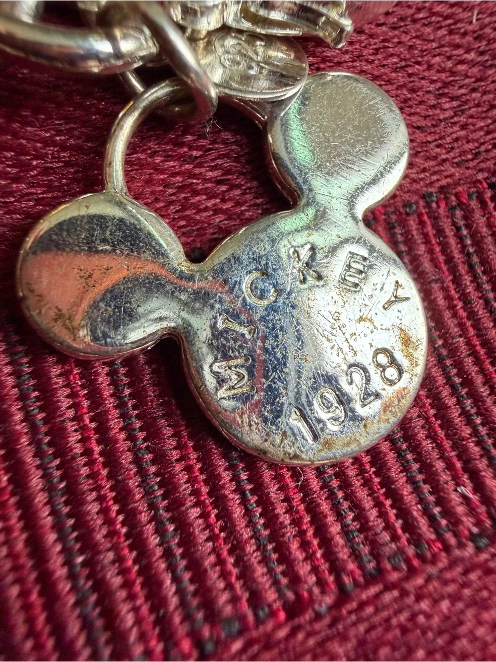 Disney Mickey Mouse 1928 Sterling Silver Charm Bracelet 925